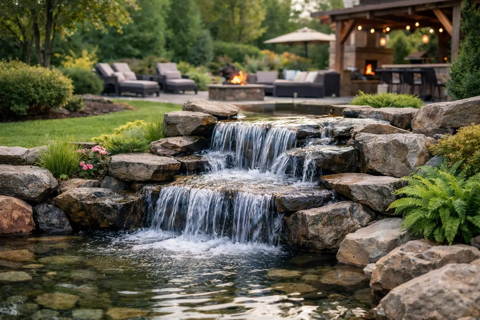 12 Backyard Waterfall Ideas That Feel Custom