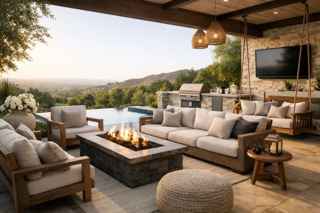 Luxury Outdoor Living Rooms That Feel Custom