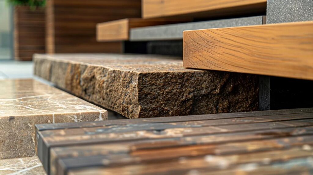 Artisanal materials showcasing quality and value in outdoor living financing