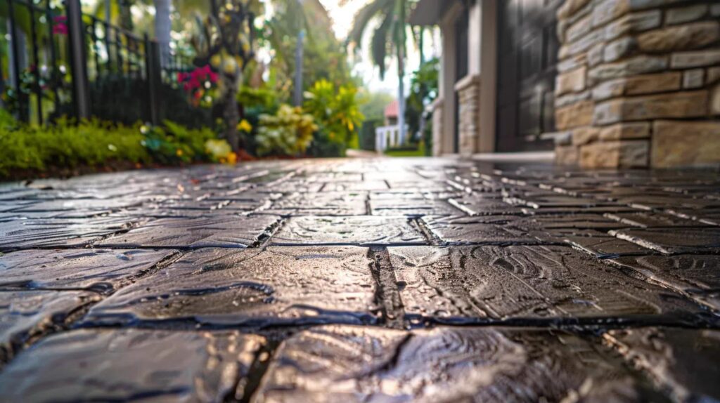 Premium concrete finishes suitable for Florida's outdoor conditions