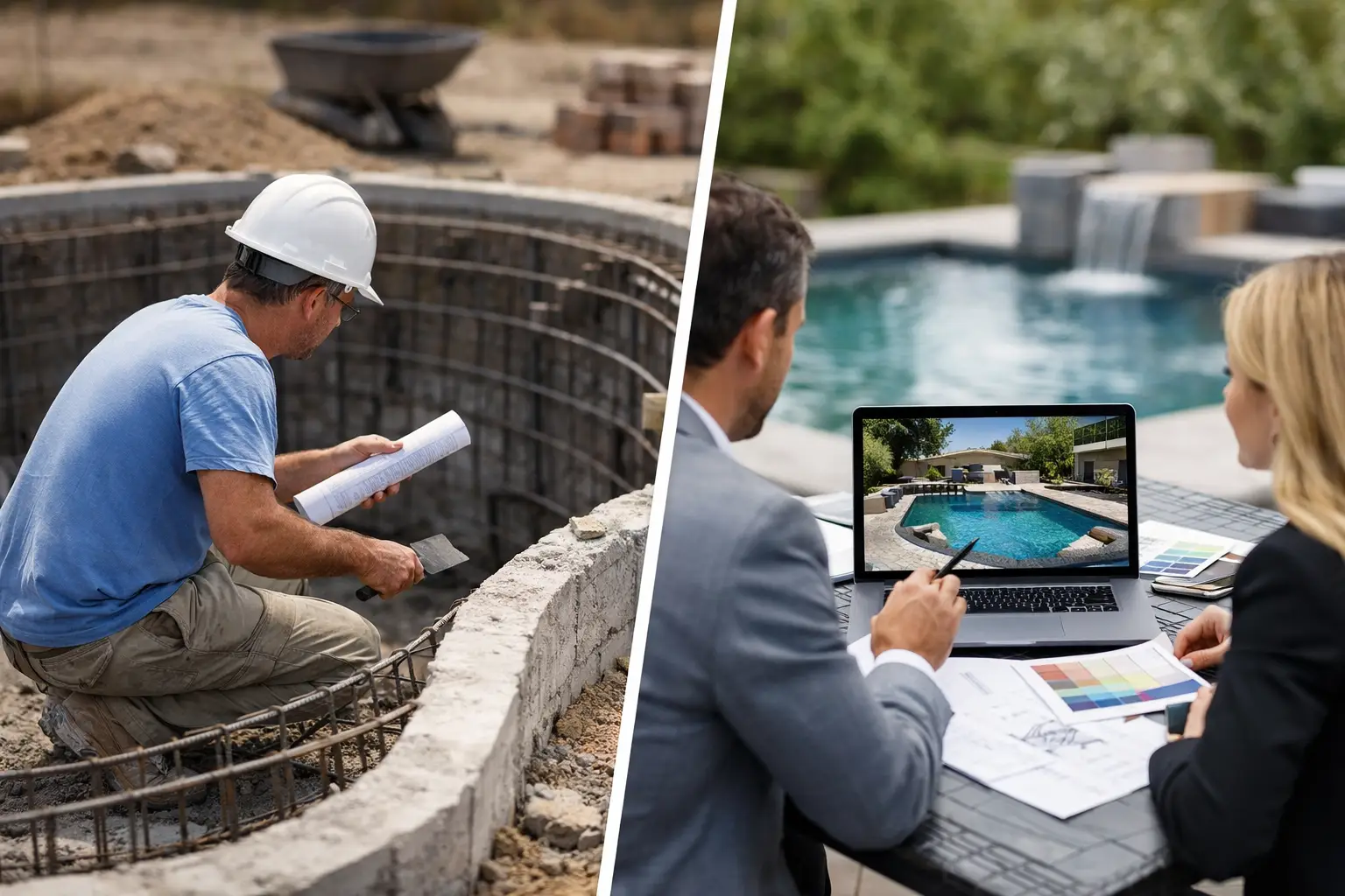 Pool Builder vs Design Build Firm
