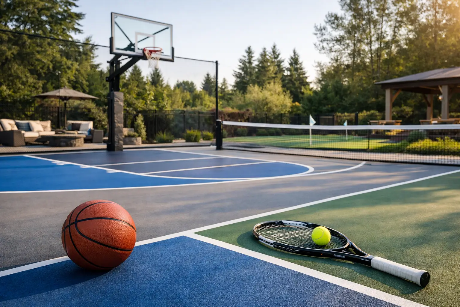 What a Custom Sport Court Builder Designs