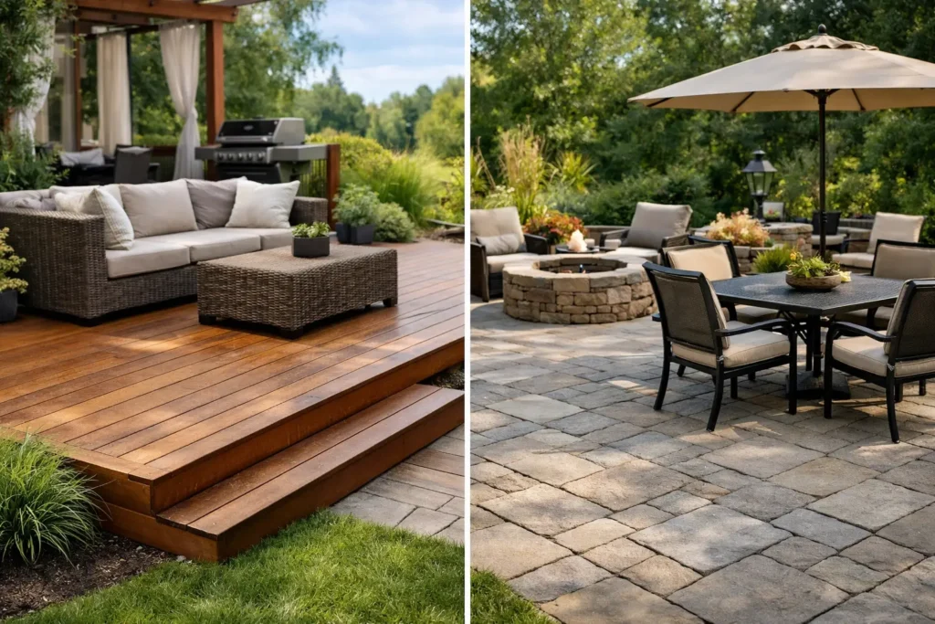 Wood Deck vs Patio: Which Fits Your Backyard?