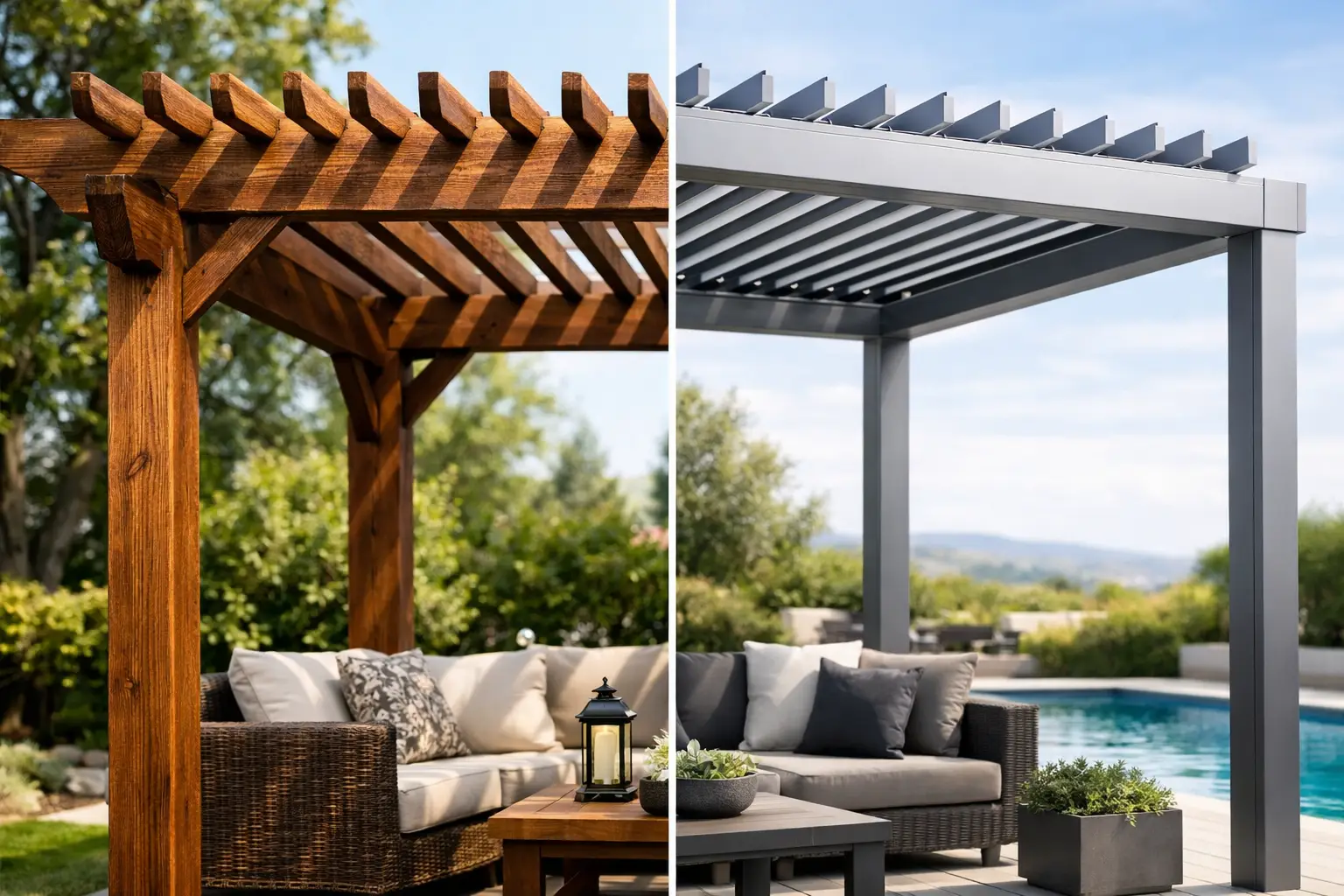 Wood Pergola vs Aluminum: Which Fits Best?