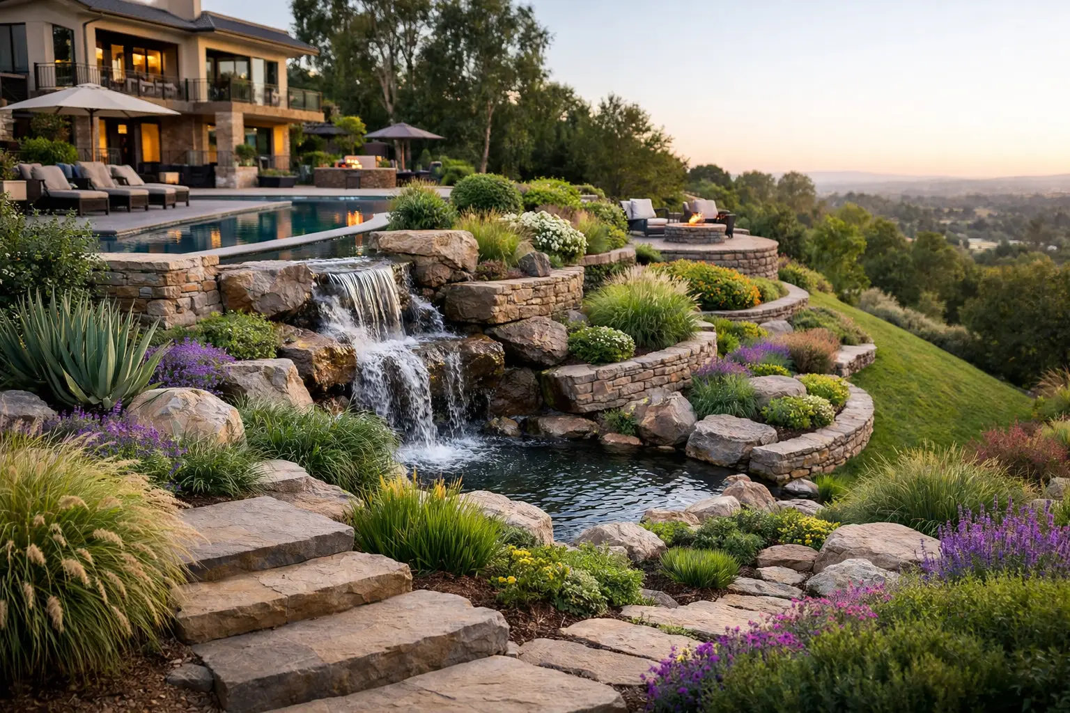 Sloped Yard Landscaping Guide for Luxury Living