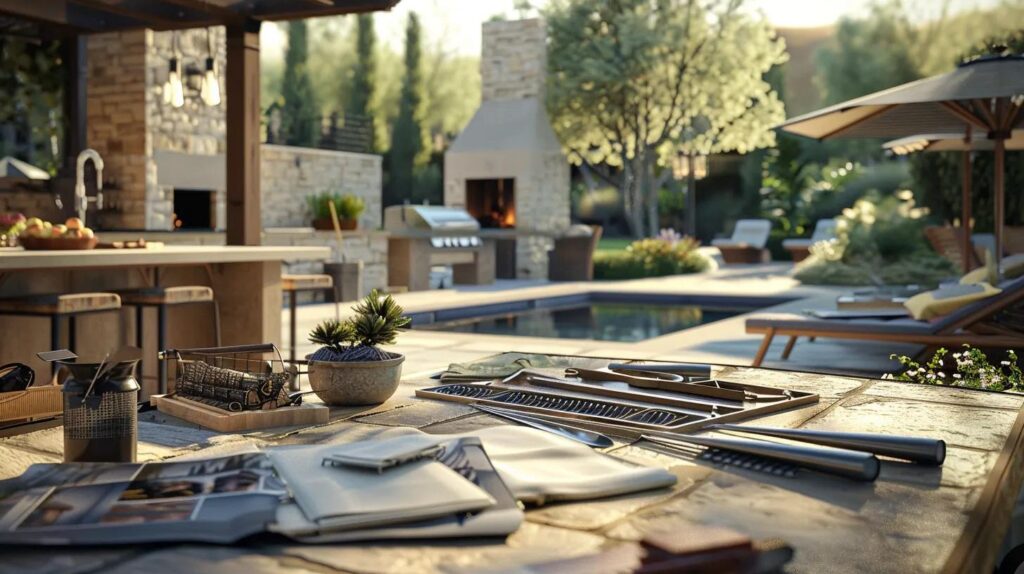 Portfolio of custom outdoor living projects highlighting craftsmanship and design quality