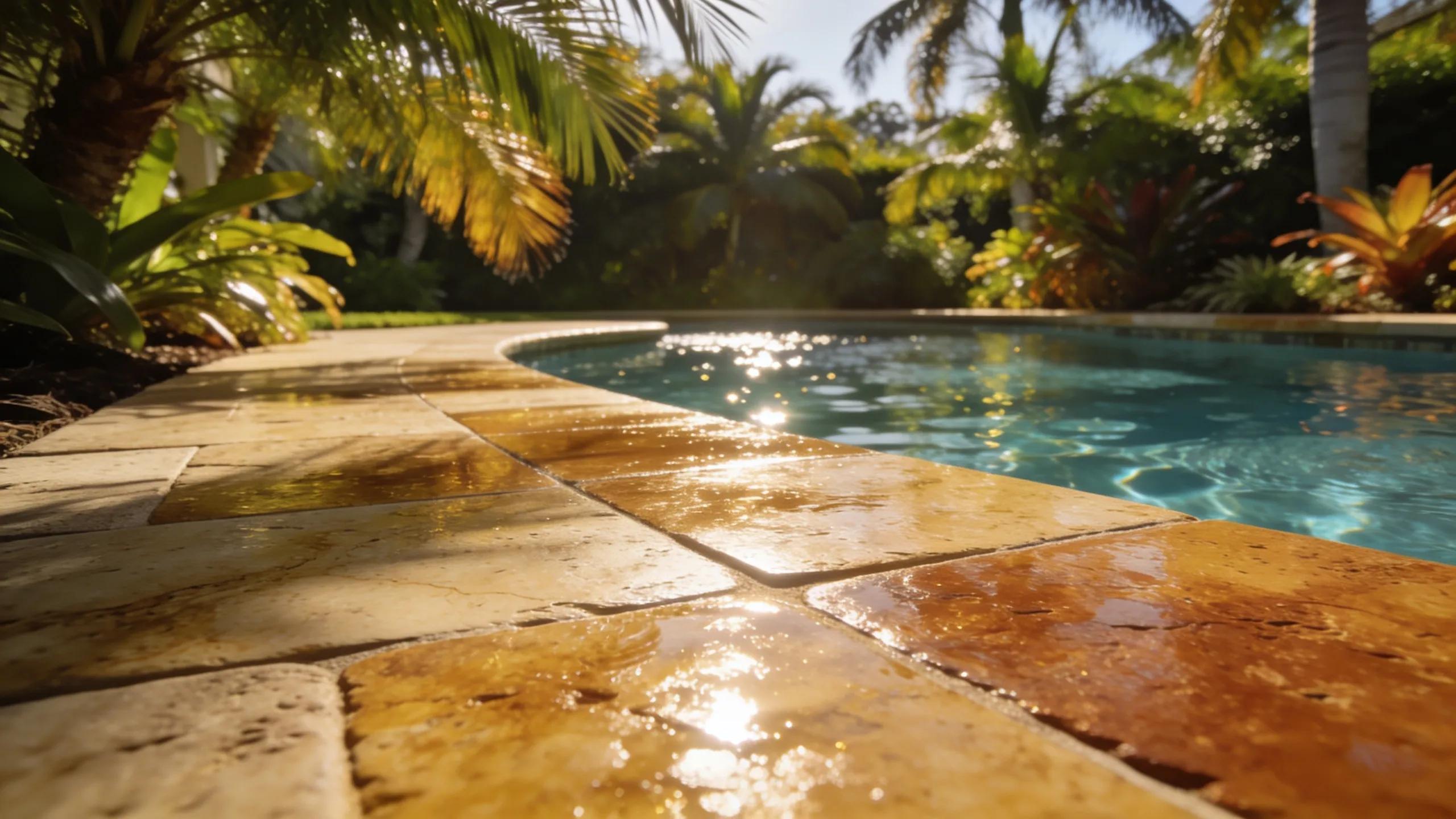 Travertine Pool Deck Sealing in Florida: Saltwater Protection and Slip Resistance for Durable Outdoor Surfaces