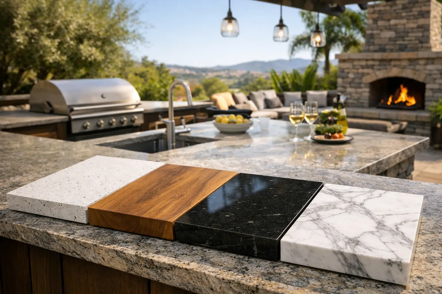 Best Outdoor Counter Materials for Luxury Kitchens