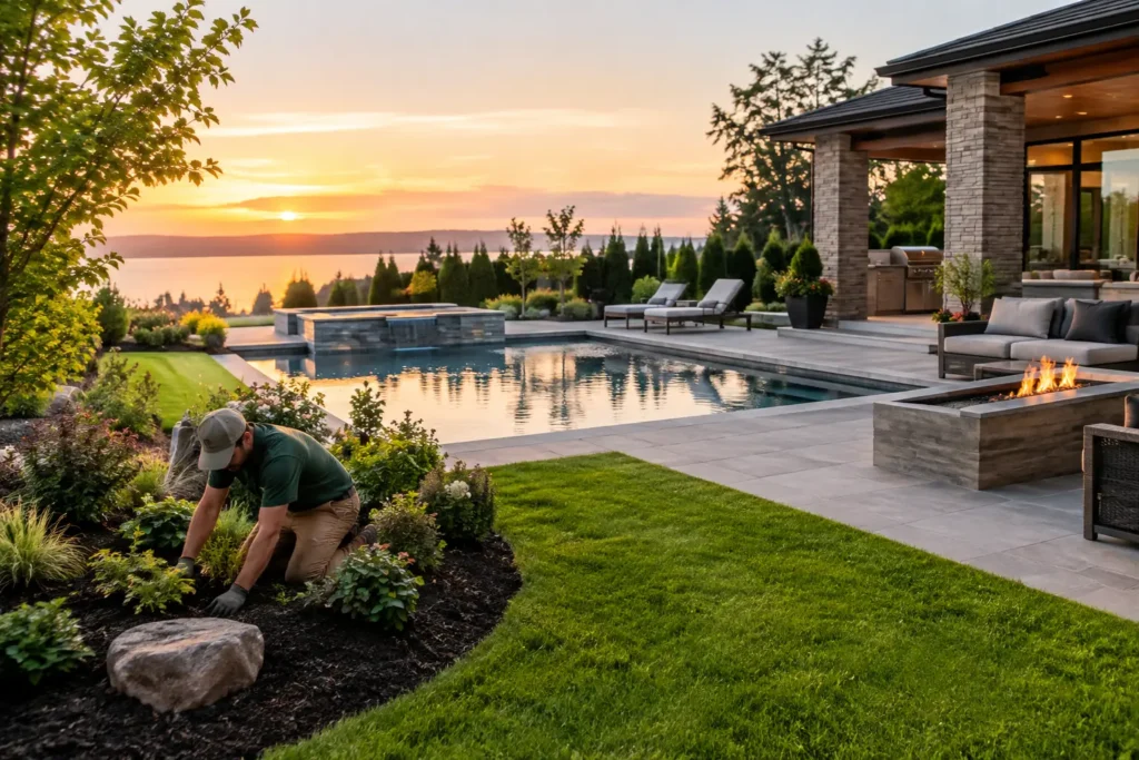 How Landscape Contractors Shape Luxury Backyards