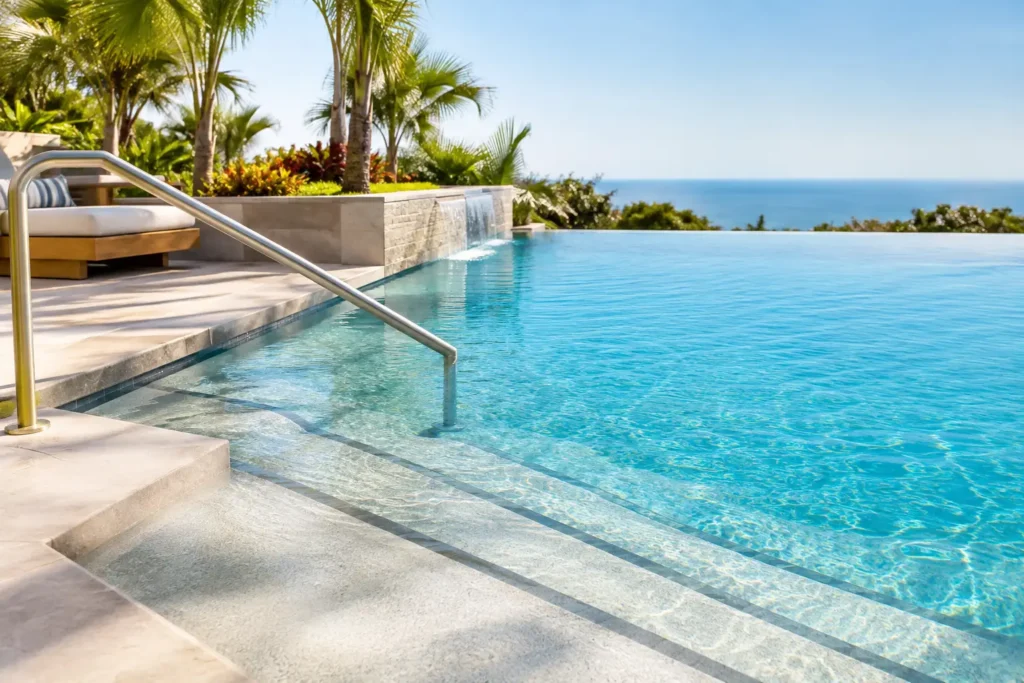 How to Design Pool Entries That Feel Resort-Ready