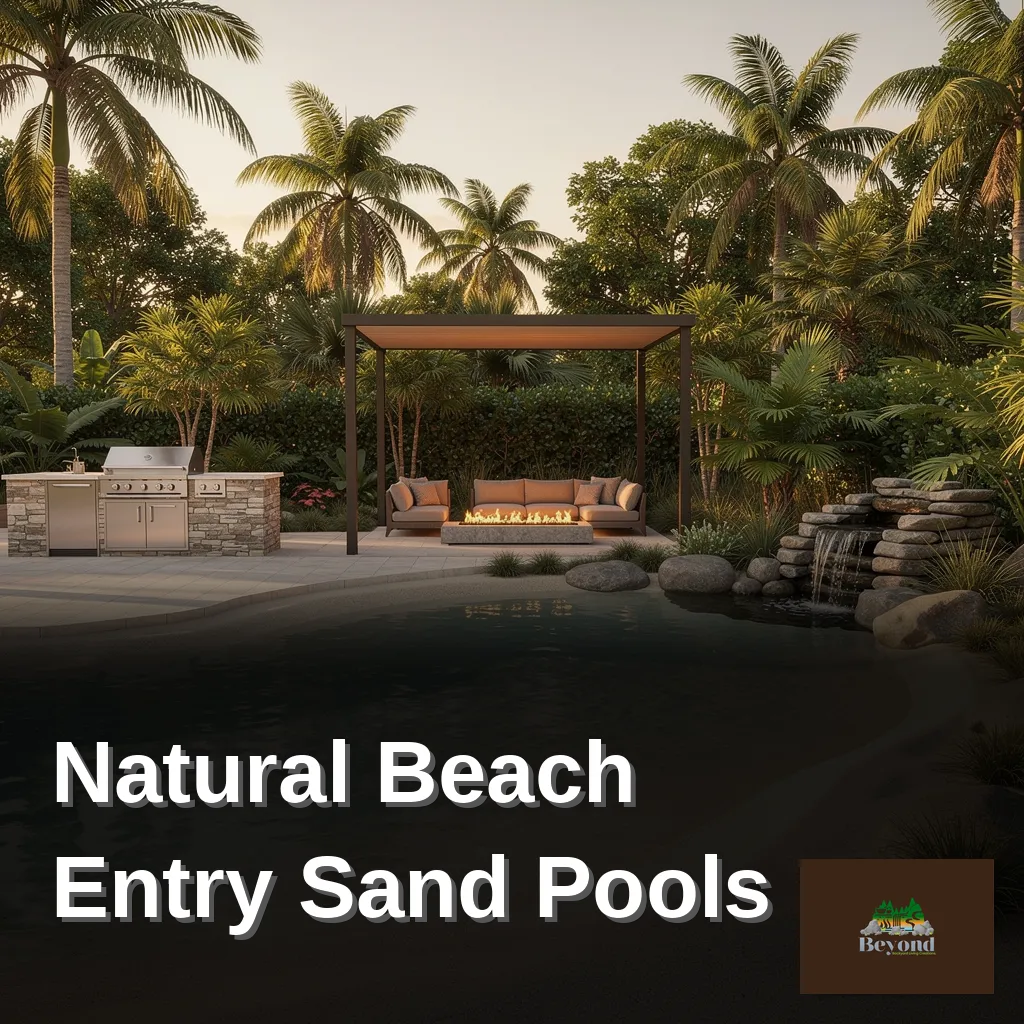 Florida's lush landscapes lend themselves naturally to this design philosophy. Handcrafted sand pools mimic