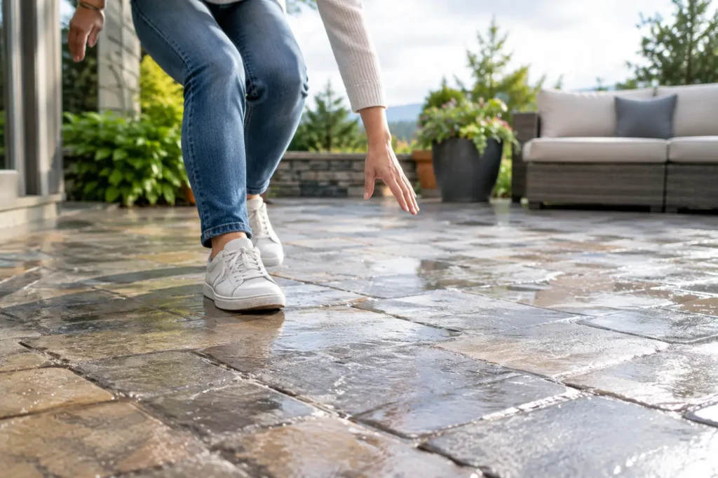 Are Paver Patios Slippery? What Homeowners Need